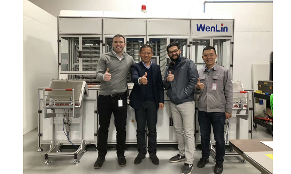 Celebrating WenLin's Full Auto IC Card Production Line Installed in Cincinnati, USA Successfully